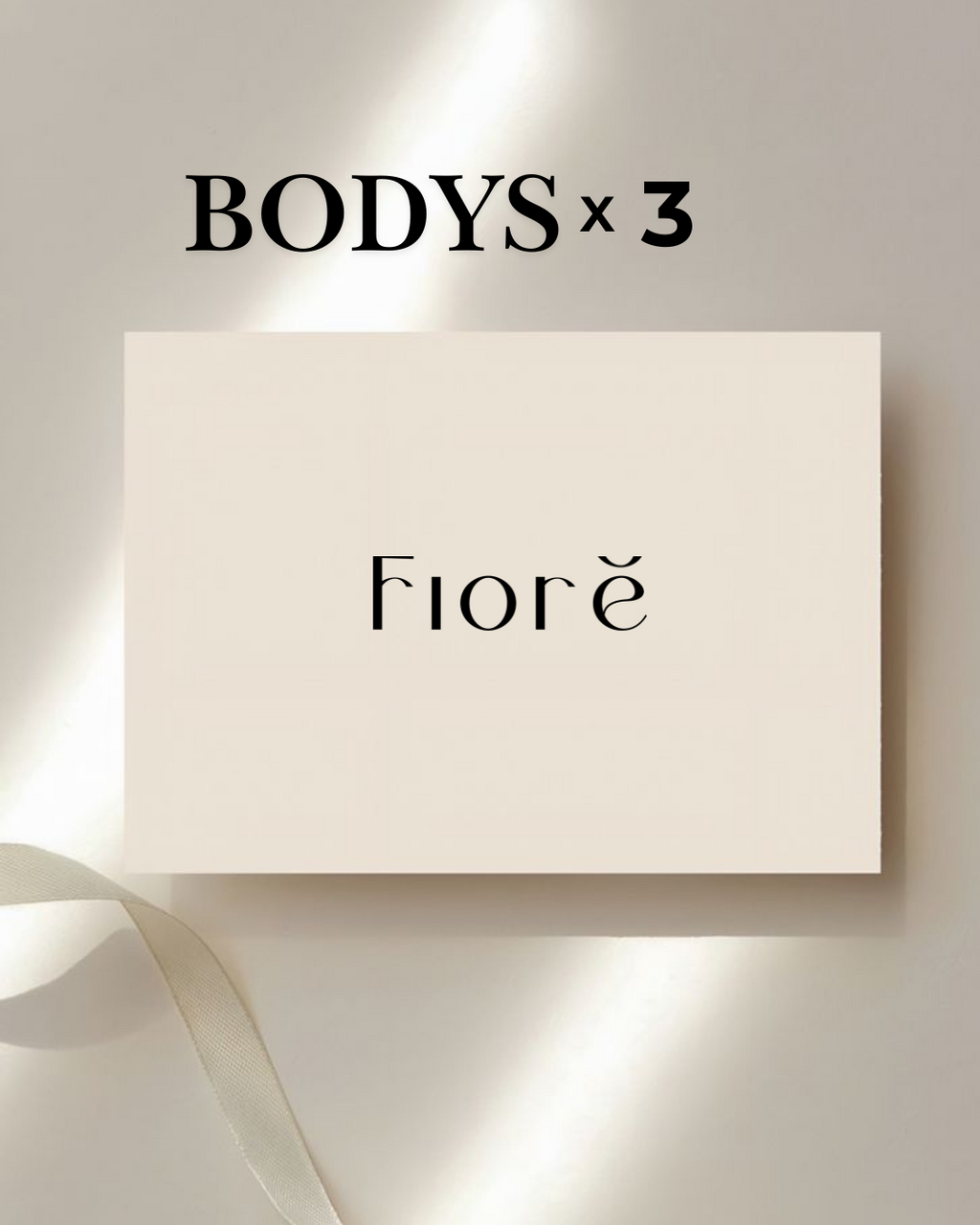 Caja x3 Bodys - Body Alexa, Body Ana, Body Sam